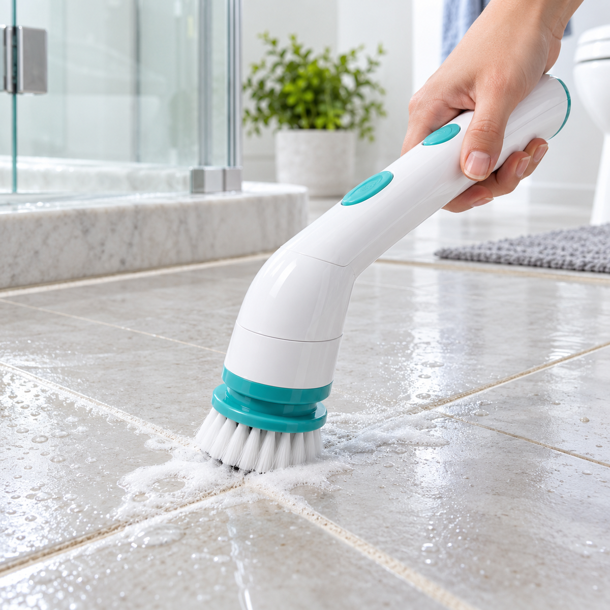 FlexiReach Cordless Spin Cleaning Brush — lifestyle view