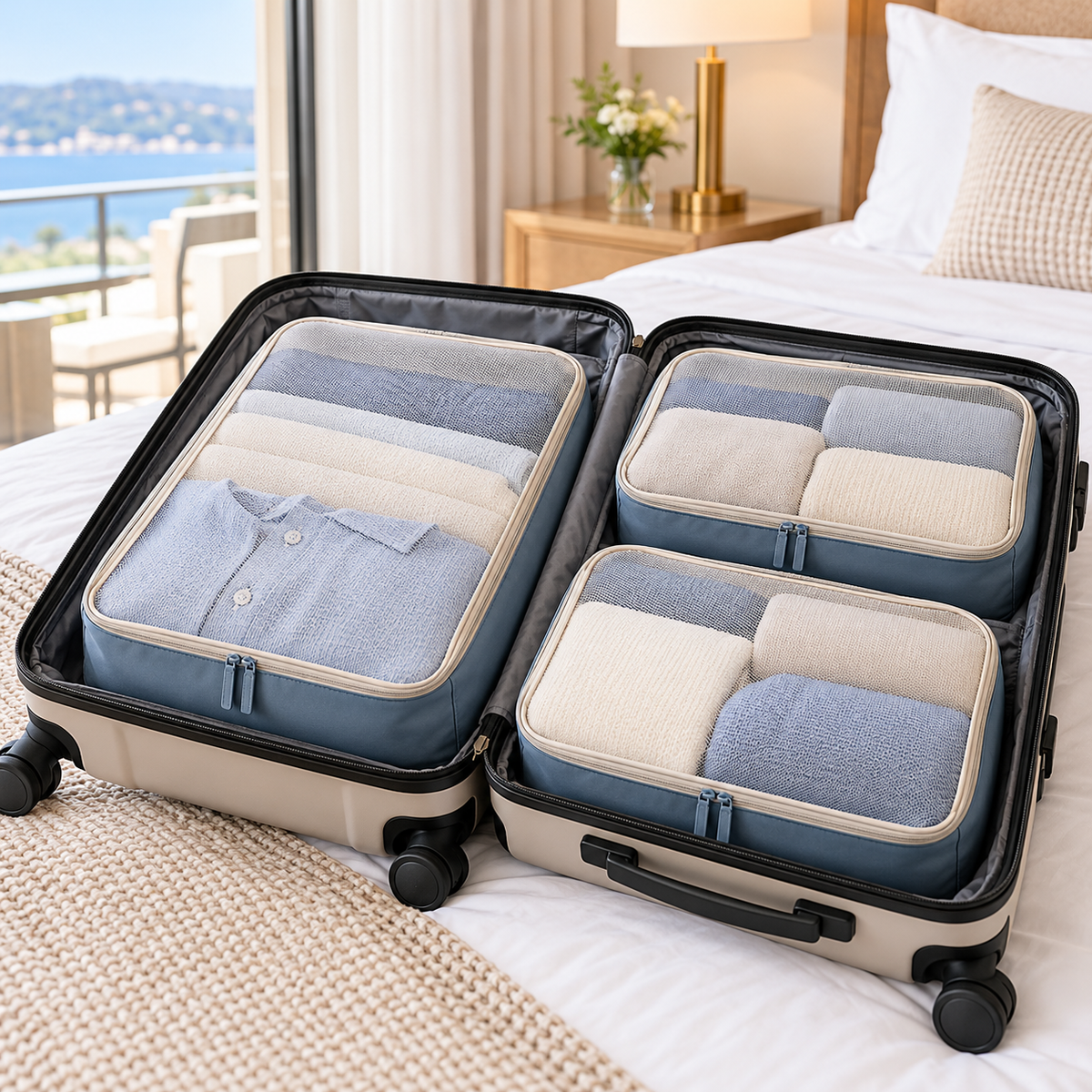 FoldMate Travel Packing Cube Set — lifestyle view