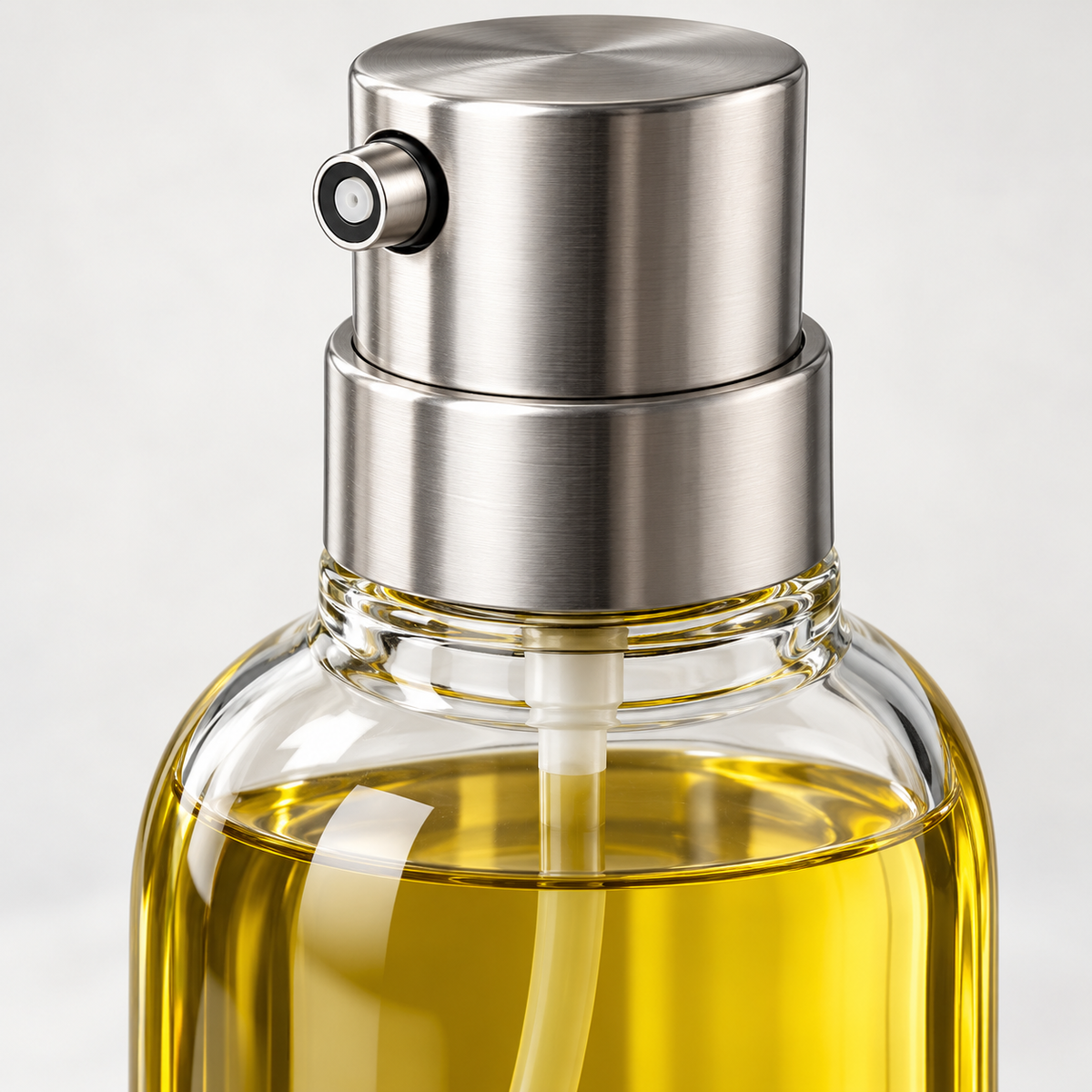 PurePour Manual Glass Oil Sprayer — detail view